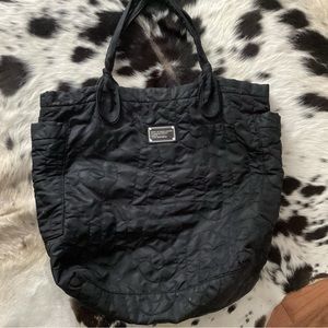 Marc by Marc Jacobs Black Quilted Nylon Tote Shoulder Bag